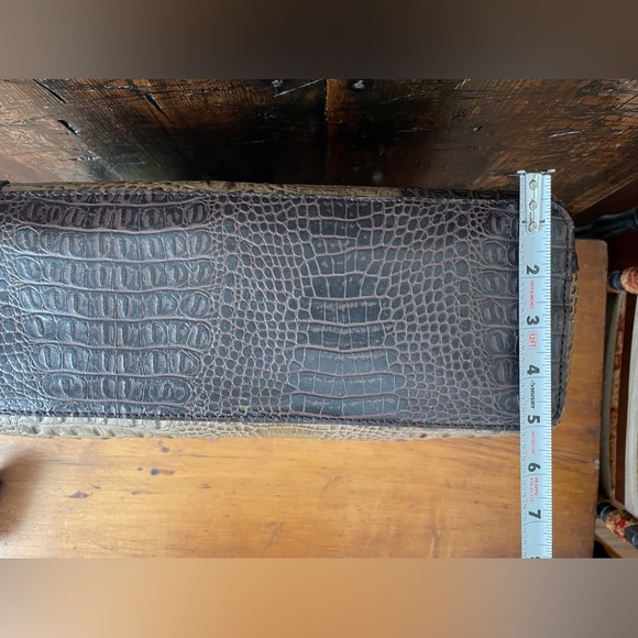 Etienne Agner Leather Zip Top Closure Purse Tote Handbag Brown - Gorgeous! - Picture 16 of 16